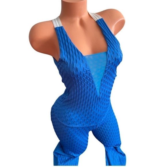 Brazilian LOVEFIT JUMPSUIT- NWOT IN ROYAL BLUE - Picture 5 of 14